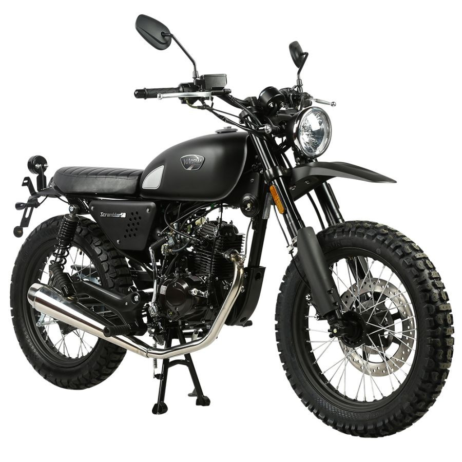 Produktbild 1 - Viarelli Scrambler Klass 1 - 45km/h - Svart 2025