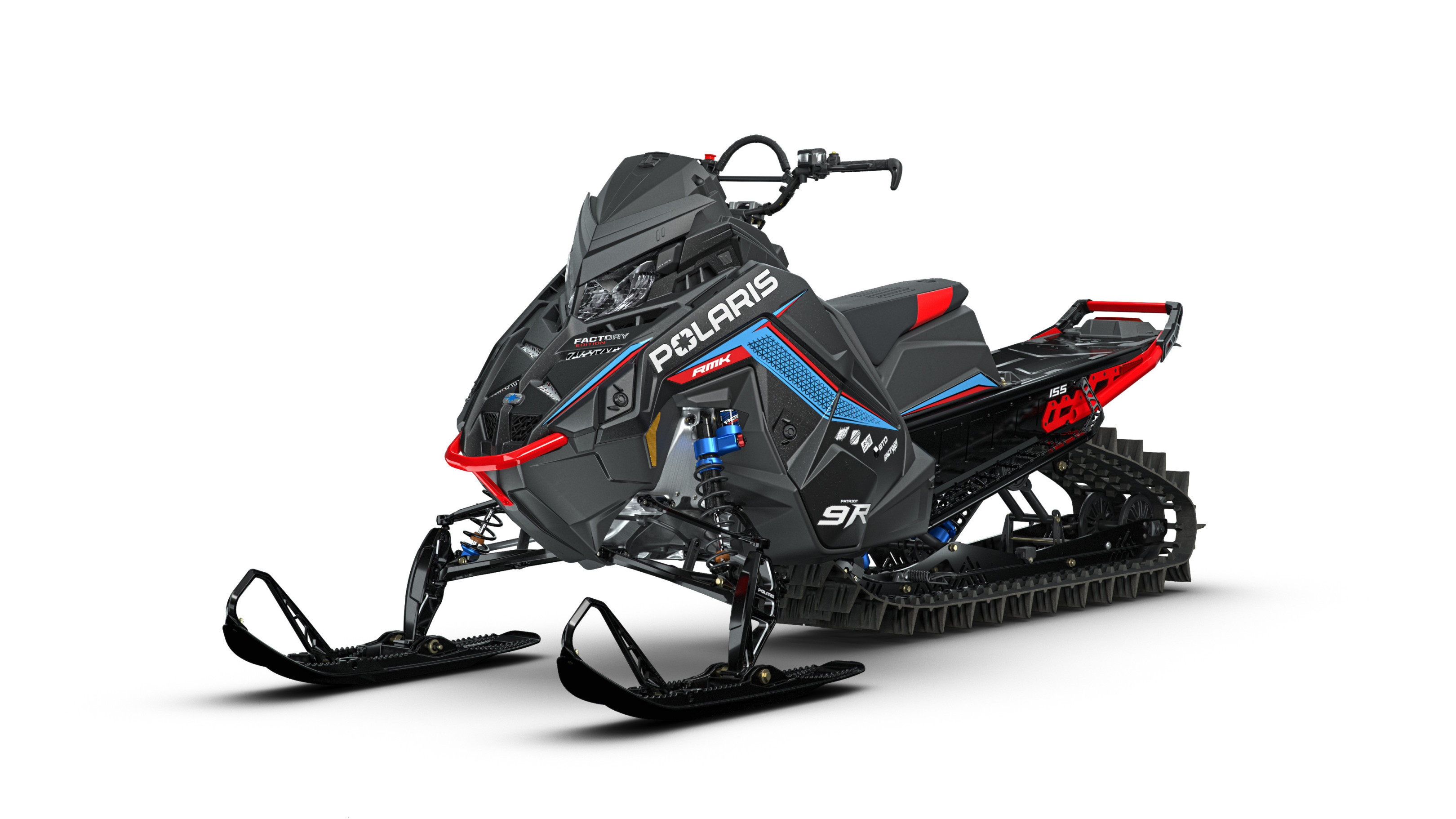 Produktbild 1 - Polaris 9R RMK Factory Edition 155 - Matte Black Crystal 2027