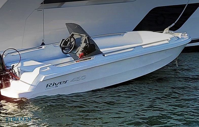 [general.product.image.short] 1 - River 460XR White Stone/Black - Mercury 30hk 2024