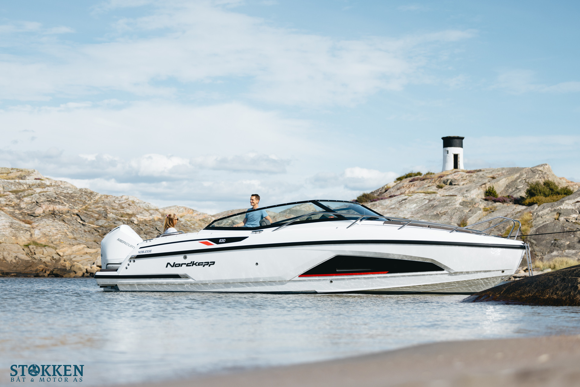 [general.product.image.short] 1 - Nordkapp Noblesse 830 - Hvit Mercury 350hk V10 202