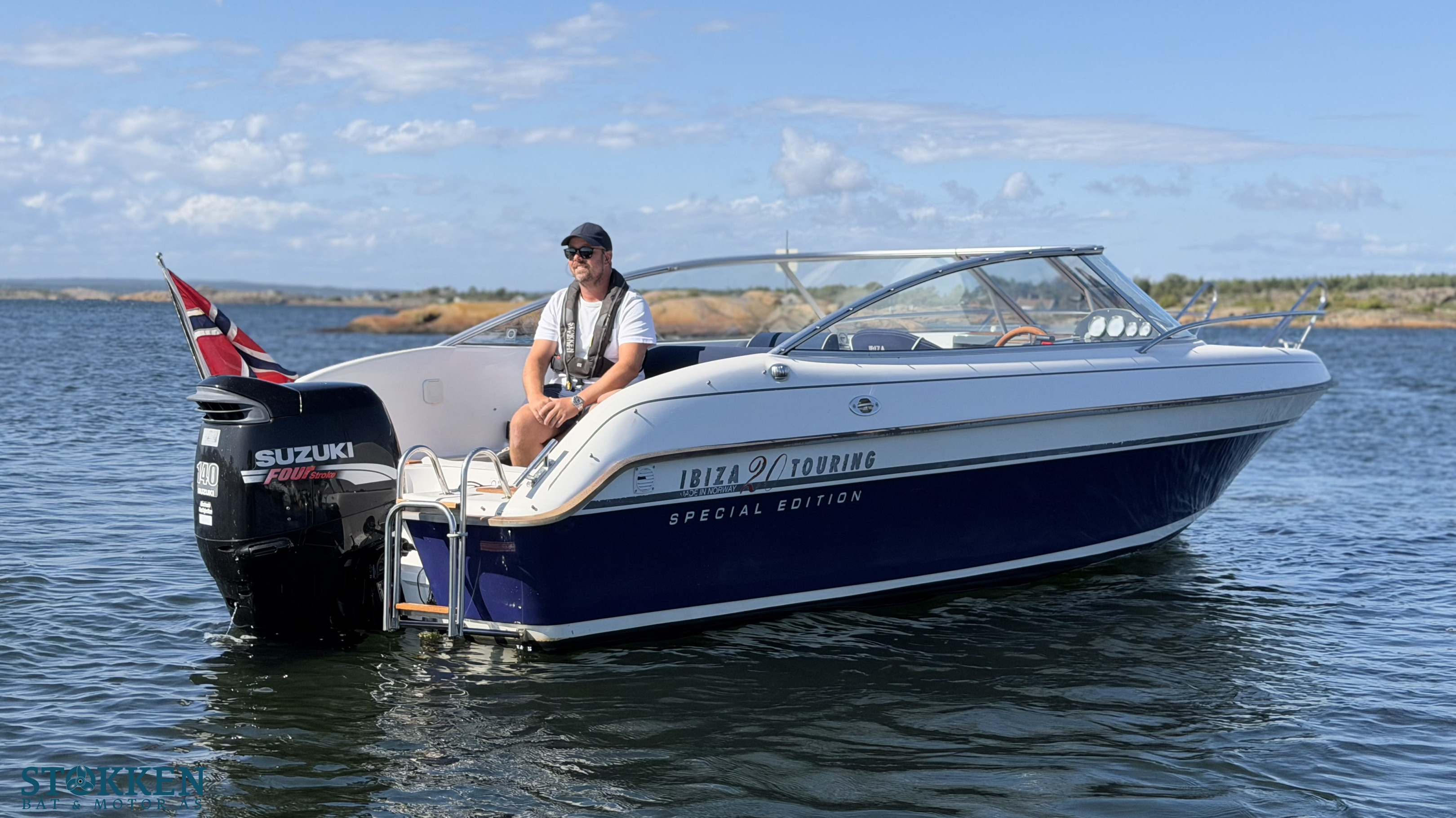 [general.product.image.short] 1 - Ibiza 20 Touring - Suzuki 140hk - Pen og velholdt 