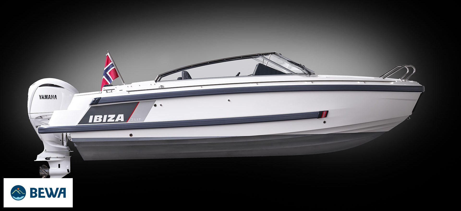 Produktbild 1 - Ibiza 711 Touring Yamaha F250 XSB2 White 2026