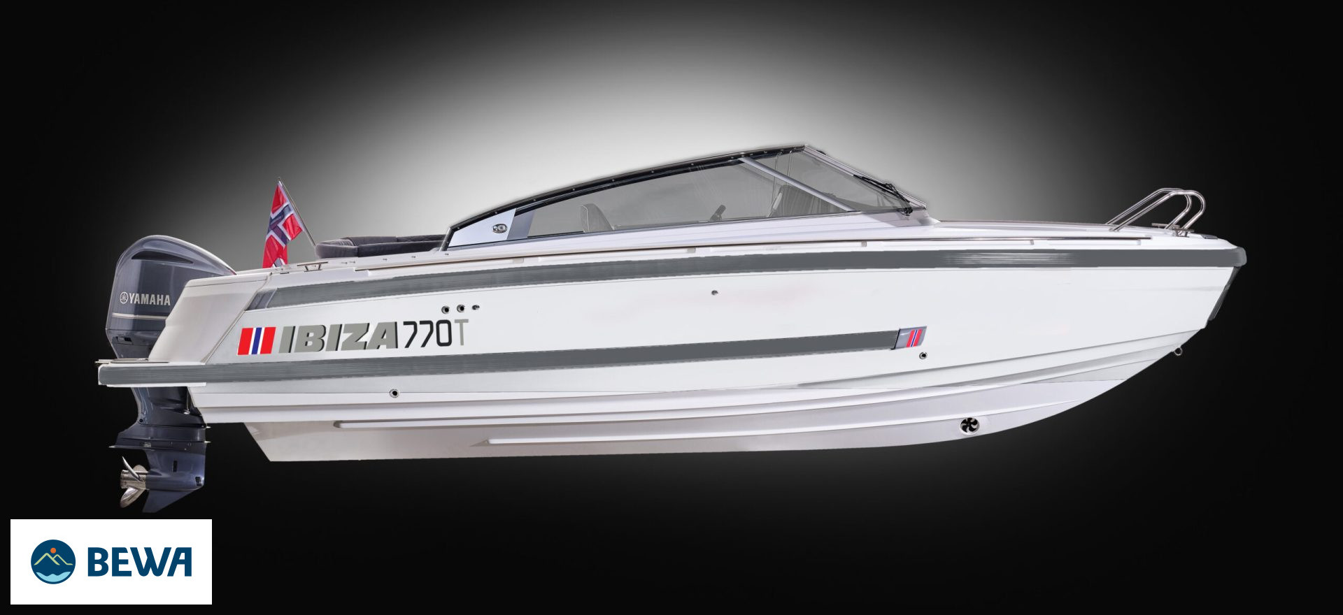 Produktbild 1 - Ibiza 770 Touring Yamaha F250 XSB2 White  2026