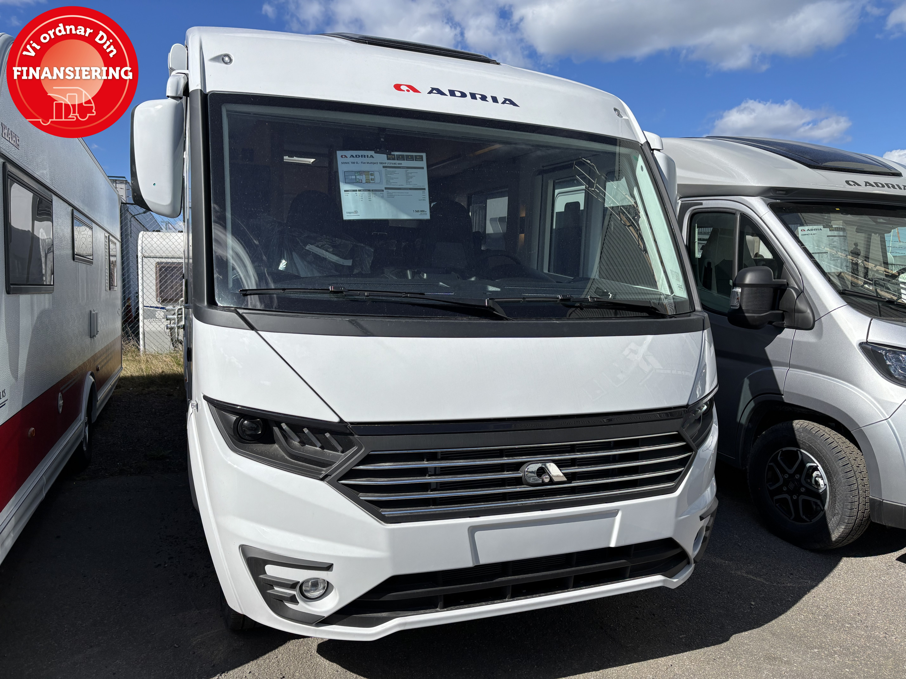 Produktbild 1 - Adria SONIC 700 SL - Fiat MultiJet3 180HP (131kW) 