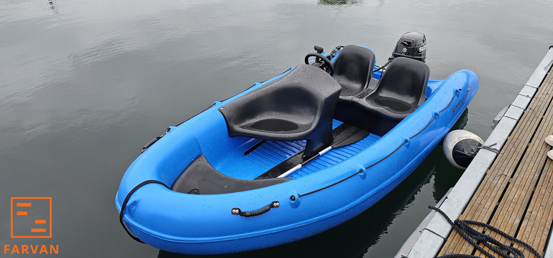 [general.product.image.short] 1 - Hasle Summer Fun, blå/sort m/Suzuki DF9,9BRS sport 2026